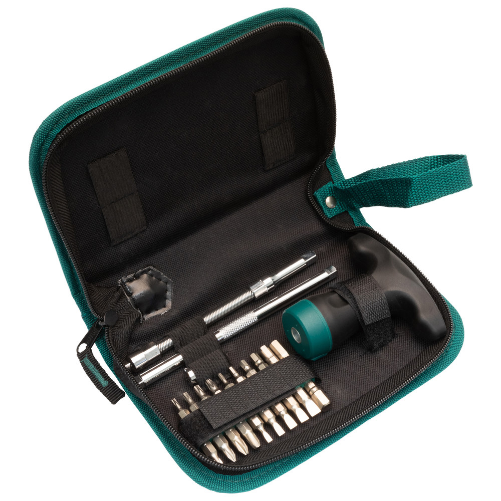 SATA 24 Tlg. Ratschen-Bit-Schraubendreher Set mit T-Griff