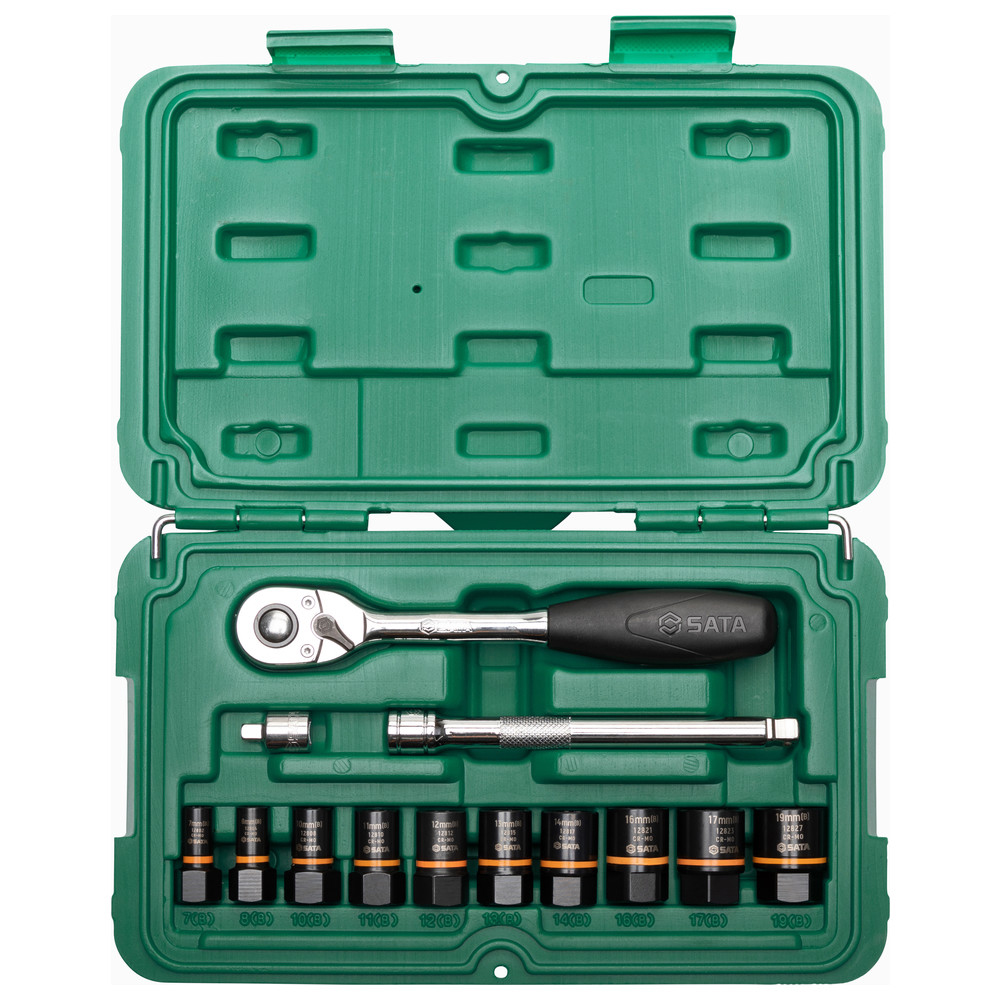 SATA Schraubenausdreher-Set BoltBiter, 13-teilig, 1/4 und 3/8 "