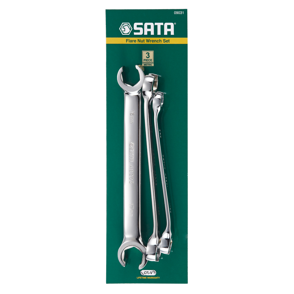 SATA Offene Doppelringschlüssel,Satz 3-tlg. 9-17 mm