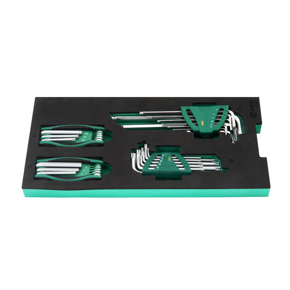 SATA Torx & Innensechskant-Stiftschlüssel-Einlage, 34-tlg.