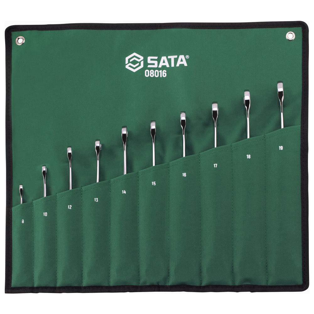 SATA Ratschen Doppelringschlüssel Satz XL X-Beam, 10-tlg.